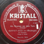 Die Original-Abels (=Five Songs) auf Kristall, Oktober 1932
